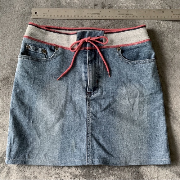 Vintage Tommy Hilfiger Jean Mini Skirt - Picture 1 of 6